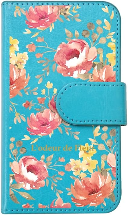 Amazon Sslink Iphone Xs Max スマホケース 手帳型 全機種対応 花柄 ピオニー ピンク ボタニカル かわいい おしゃれ フラワー ブルー マグネット開閉 ダイアリータイプ 横開き カード収納 カードホルダー ポケット フリップ カバー スマートフォン ケース ケース