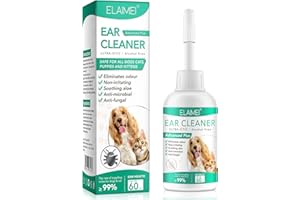 ALIVO Ear Cleaner for Dogs, Dogs Ear Infection Treatment - Supports Soothing Dog Yeast Infection, Soothes Itchy & Inflamed Ears, Ear Odor, Pet Ear Care Supplement for Small, Medium and Large Dogs - 60ml