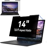 Magnetic Laptop Privacy Screen 14 Inch for 16:9 Computer Monitor, Removable 14&rdquo; Anti Glare Protector Blue Light Filter Shield Compatible with HP Dell Xps Acer Asus Samsung Lenovo ThinkPad Envy