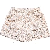 BOOMLEMON Mens Mesh Graphic Print Shorts Casual Workout Cool Shorts Gym Basketball Running Short Pants
