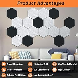 DEKIRU Self Adhesive Soundproof Foam Panels 18