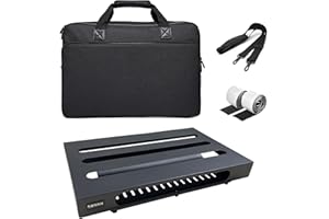 SOYAN 18" x 11.8" Guitar Pedal Board with Power Supply Cradle, Carry Bag Included (SPB-18S)