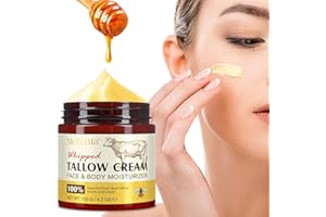 Beef Tallow for Skin, Natural Tallow and Honey Balm - Hydrating Tallow Balm with Raw Honey and Beeswax, Beef Tallow Moisturiz