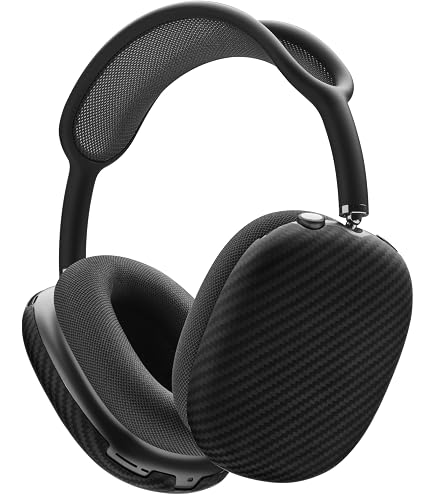 美品　AirPods Max ブラック Amazon.com: Real Carbon Fiber Airpods Max Covers (2-Piece) (Matte