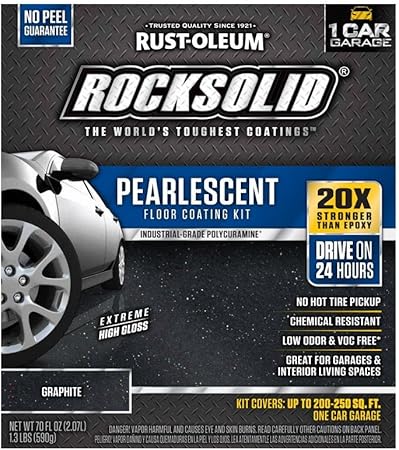 Rust Oleum 306328 Rocksolid Pearlescent Garage Floor Coating Kit Smoky Blue