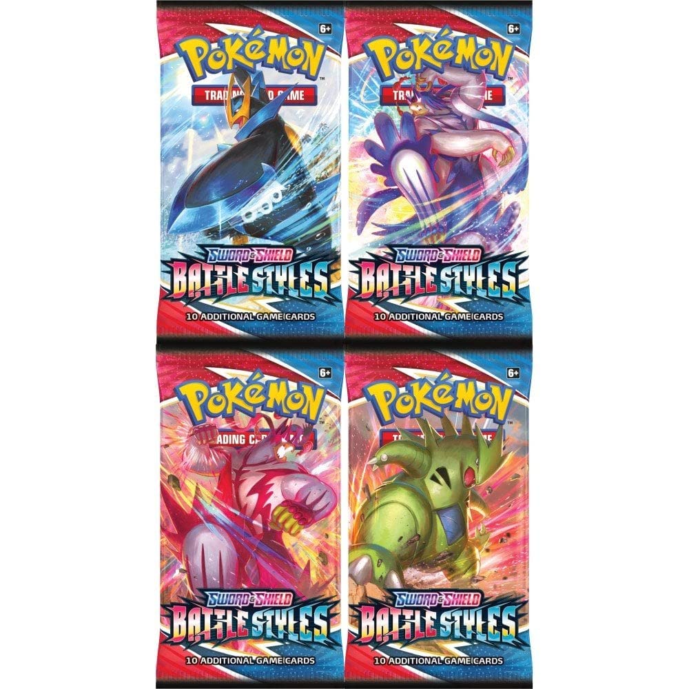 Pokemon Card Booster Packs (4 Different Models) - Battle Styles - English