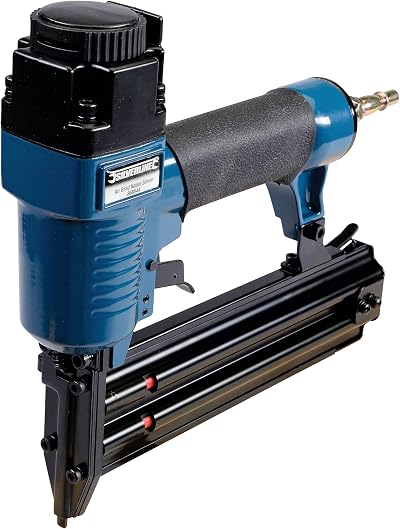 Silverline 868544 50mm Air Brad Nailer 18 Gauge 7.5bar Lightweight Aluminium
