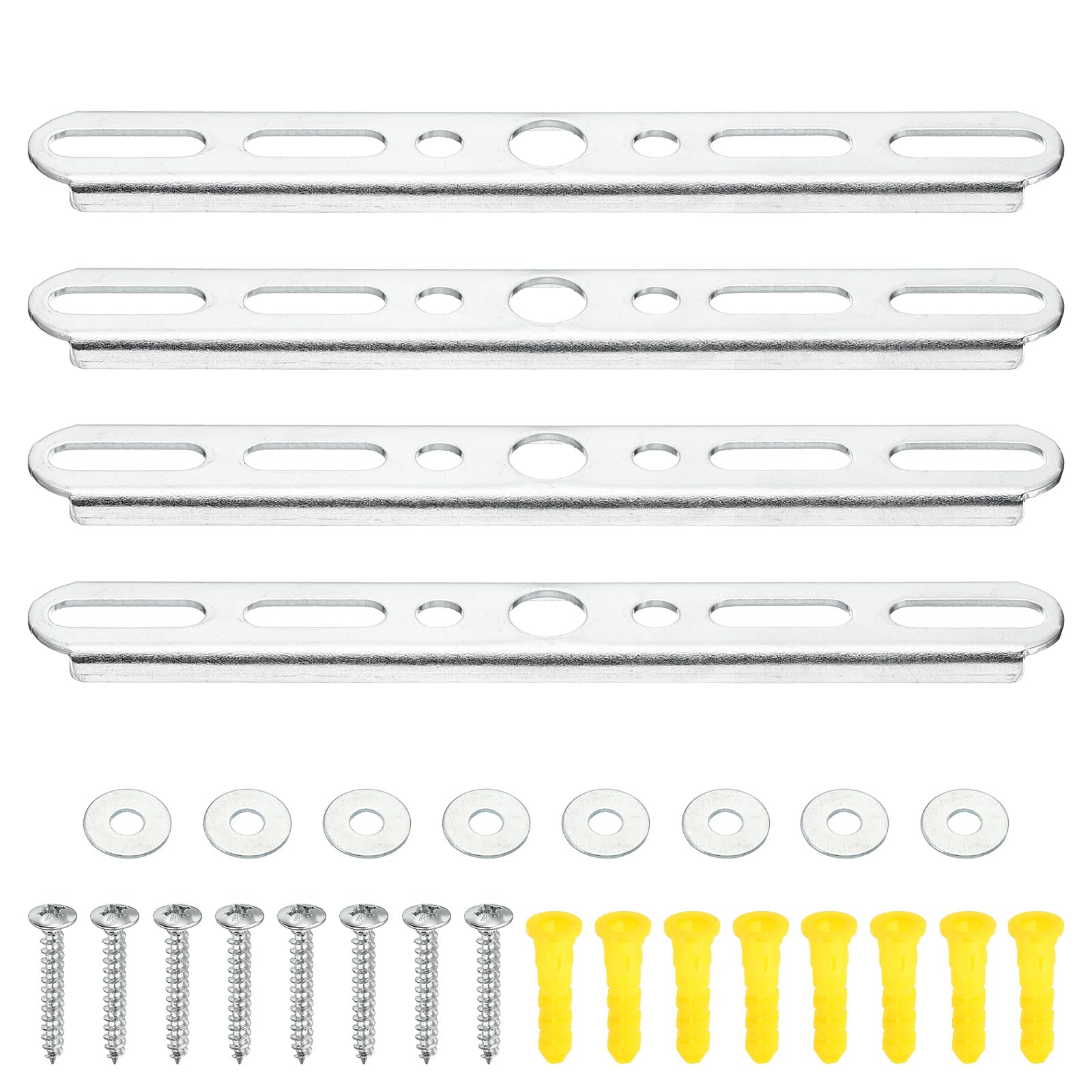 PATIKIL 140mm 5.5 Inch Ceiling Light Plate Kit, 4 Set Pendant Light Fixture Mounting Bracket Crossbar with Screw Nuts Accessories for Chandelier Wall Lighting