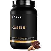 Kaged Premium Casein Protein Powder | Chocolate Peanut Butter | Micellar Casein | Banned-Substance Free Supplement, Build Muscle, Recover Faster | Kasein | 27 Servings