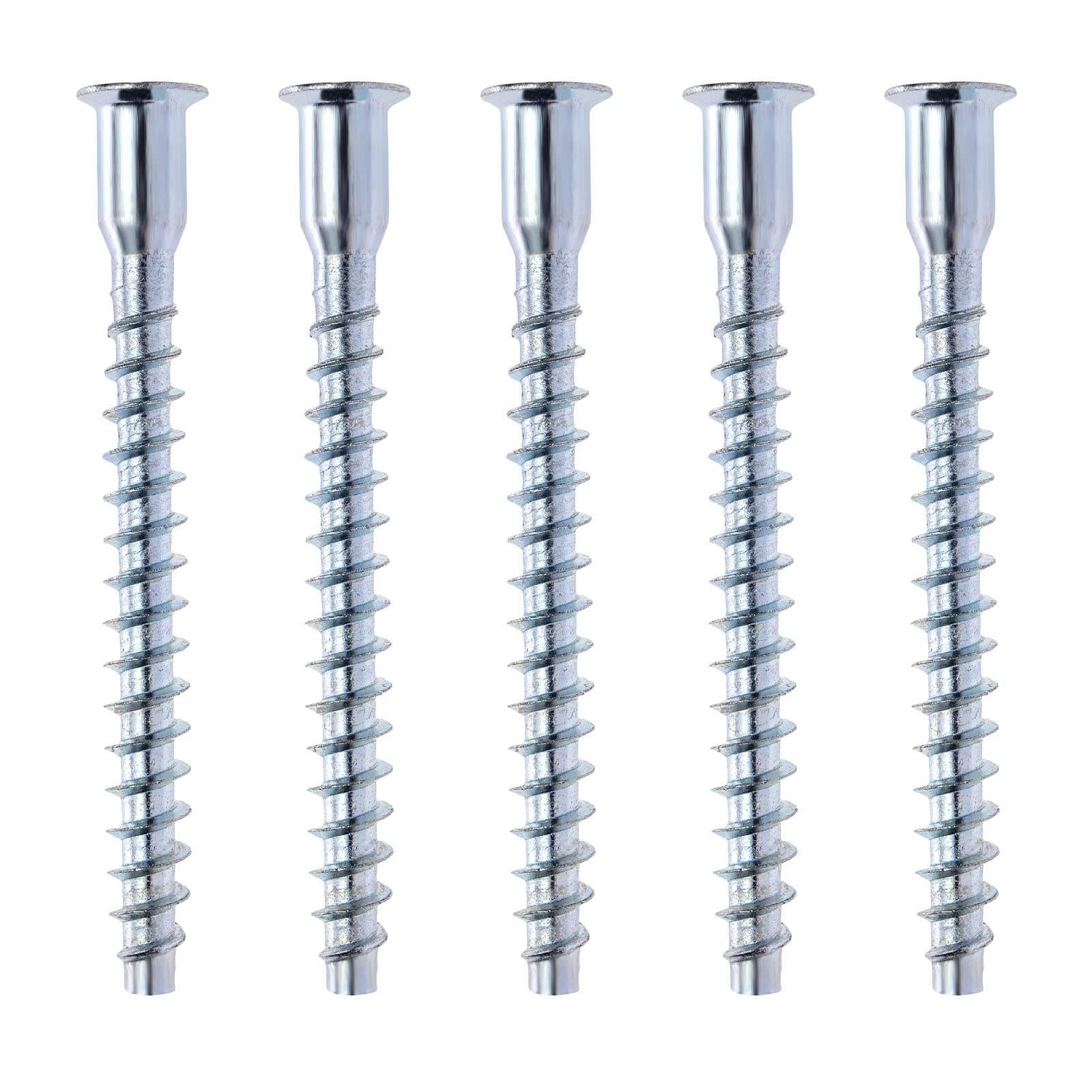 Create idea 100PCS M7x70mm Hex Socket Countersunk Head Self Tapping Connecting Screws Allen Flat Head Furniture Confirmat Screws Carbon Steel Zinc Plated