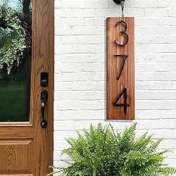 5" Zinc Alloy Floating House Number, Metal Modern