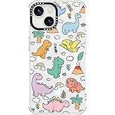 sallvmbek for iPhone 15 Case 6.1 inch,Compatible with MagSafe,Cute Dinosaur Print Pattern,Magnetic Shockproof Protective TPU Bumper Cases Cover for iPhone 15 Women Girly