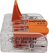 WAGO 221-613 3-Wire Connection Terminals with Lever 0.5-6 mm² Pack of 10 view 5