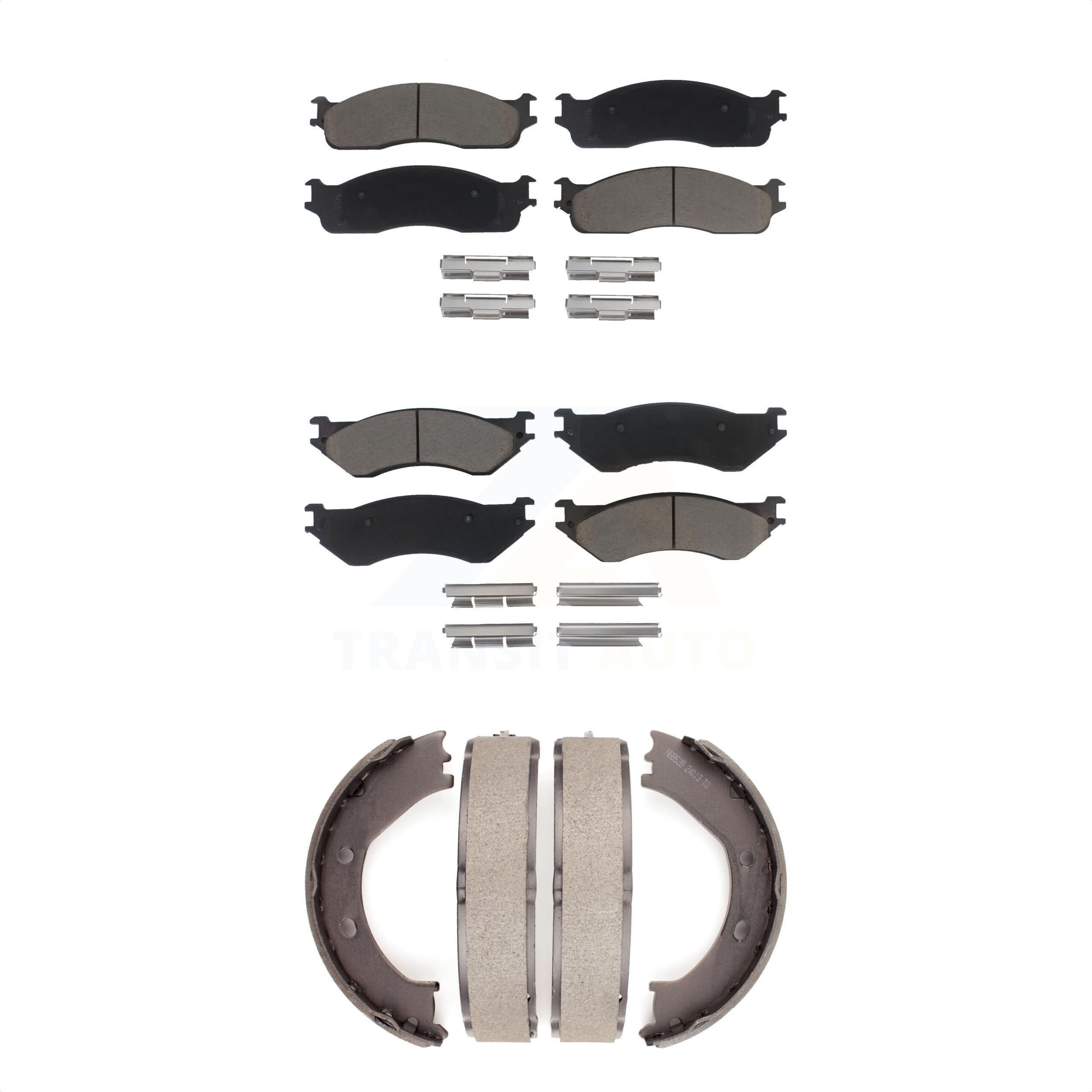 Transit Auto Front Rear Ceramic Brake Pads And