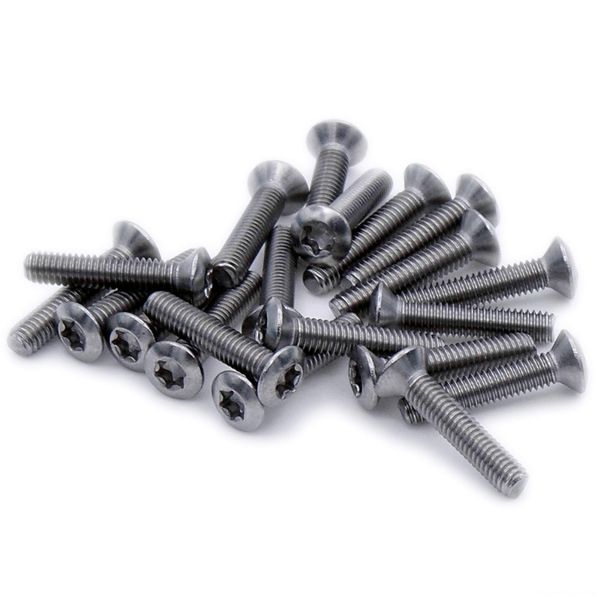 M5 (5mm x 30mm) TX Socket Raised Countersunk Machine Screw (Bolt) - Stainless Steel (A2) (Pack of 20)