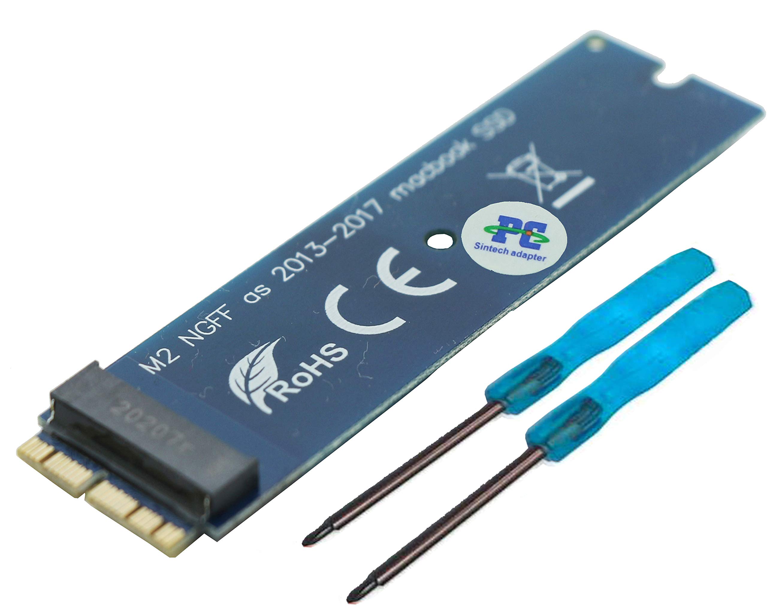 Sintech M.2 nVME SSD Adapter Card Upgrade Kits,Compatible for MacBook Air(2013-2017 Year) and MacBook PRO（Late 2013-2015 Year,iMac