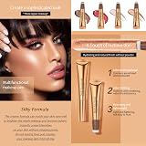 Domality 4pc Liquid Bronzer Contour Highlighter Blush Beauty Wand Stick Natural view 2