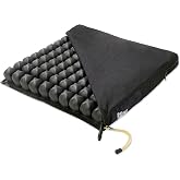 Roho Low Profile Air Cell Wheelchair Cushion, Adjustable Inflatable Seat Pad 20&rdquo; x 16.5&rdquo;, Lightweight Comfort Cushion for Long Sitting