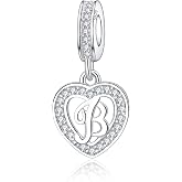 RLCCLR 925 Sterling Silver A~Z Alphabet Charms