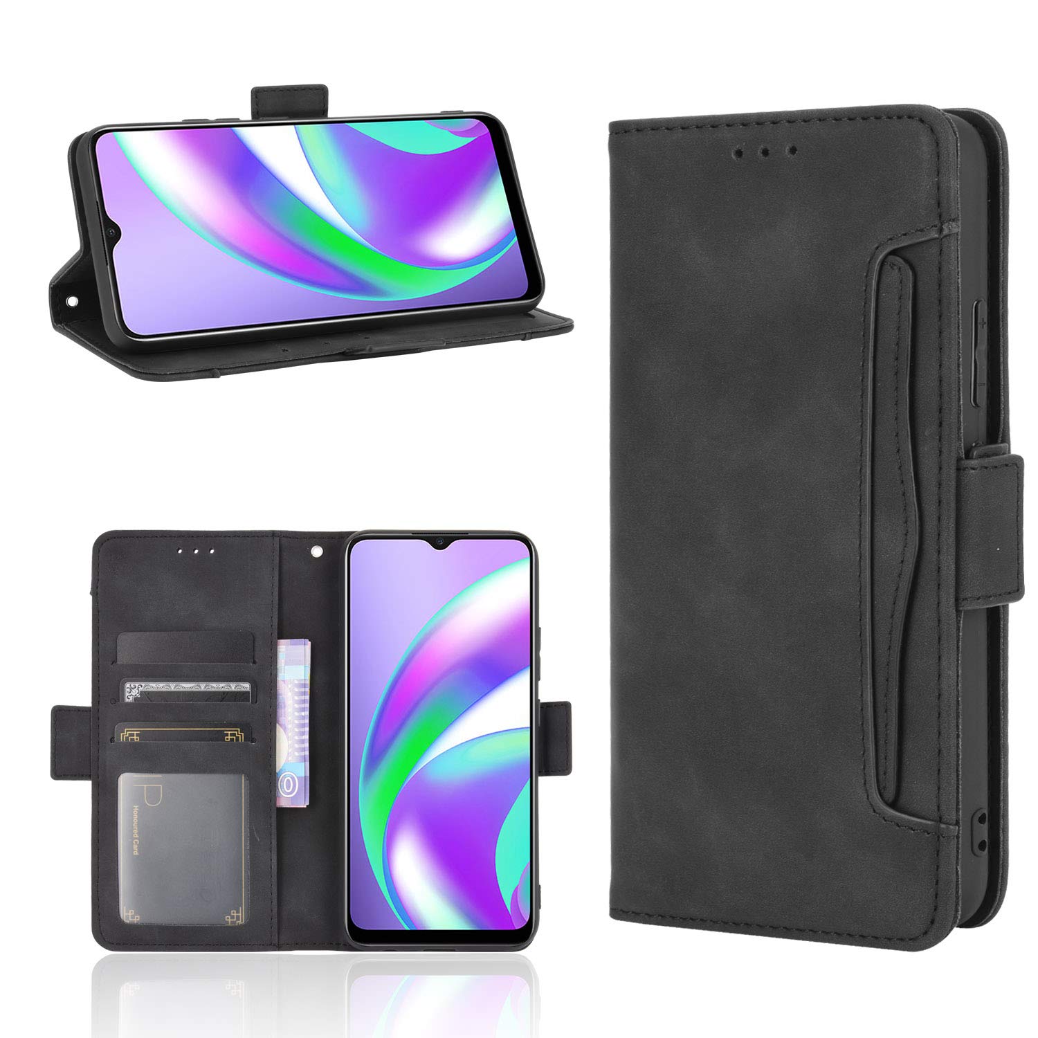 Hülle® Flip Wallet Case Compatible for OPPO A15(Pattern 2)