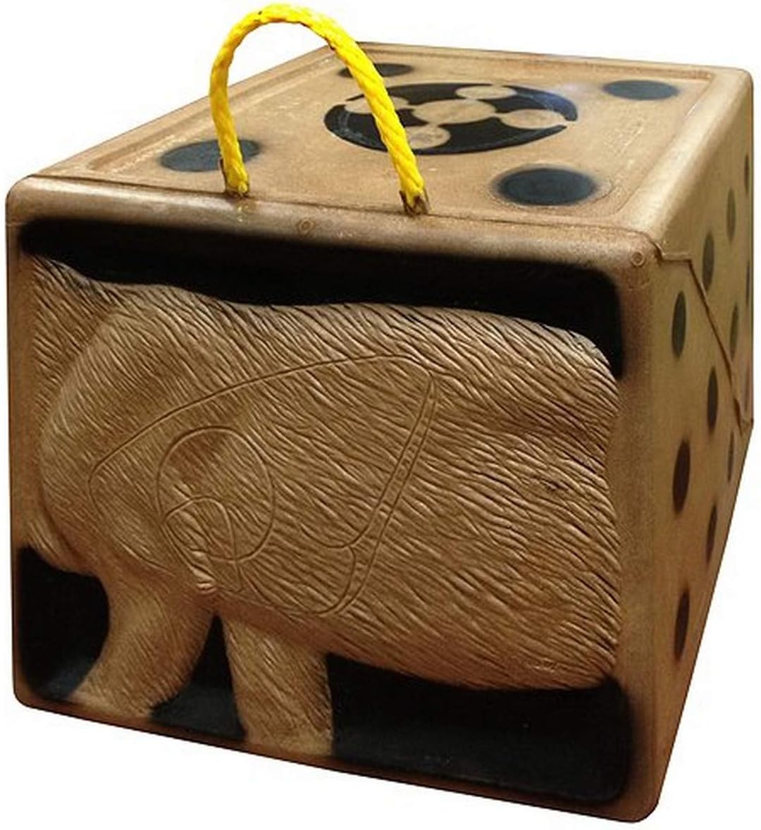 Amazon Com J And L Targets Rinehart Woodland Hunter Block Target 16 X 16 X 13 Inch Sports Outdoors