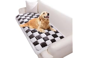 LONKEEN Dog Couch Cover Protector - Durable,Anti-Slip，Couch Cover for Dogs Washable-Pet Friendly Sofa Cover for Large Dogs ，Protects Sofa from Pets(27.6X70.9In,Black)