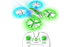 Force1 UFO 3000 LED Mini Drone for Kids - Easy Remote Control Drone, Small RC Quadcopter Beginners with LEDs, 360 Flips, 4-Channel Control, 2 Speeds, and Batteries for Boys and Girls