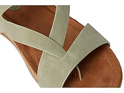Eurosoft Women's Gianetta Flat Sandal, Sage, 7