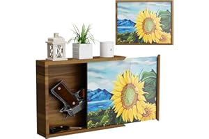 JBBTOOL Hidden Storage Box, Concealment Furniture Wall Safe Wooden Concealment Shelf for Wall with Picture Frame for Valuables or Secret Decor