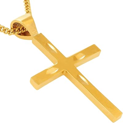 Cross Pendant - Gold Cross Necklace 