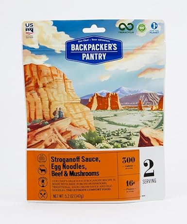 Amazon Com Backpacker S Pantry Stroganoff Sauce Egg Noodles