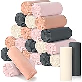 Shimeyao 24 Packs Fleece Throw Blanket Soft Warm Lightweight Fleece Blanket Cozy Throw Bulk for Bed Couch Sofa Home Office Wedding Gifts Suitable for Seasons, 50 x 60 Inches(Gentle Color)