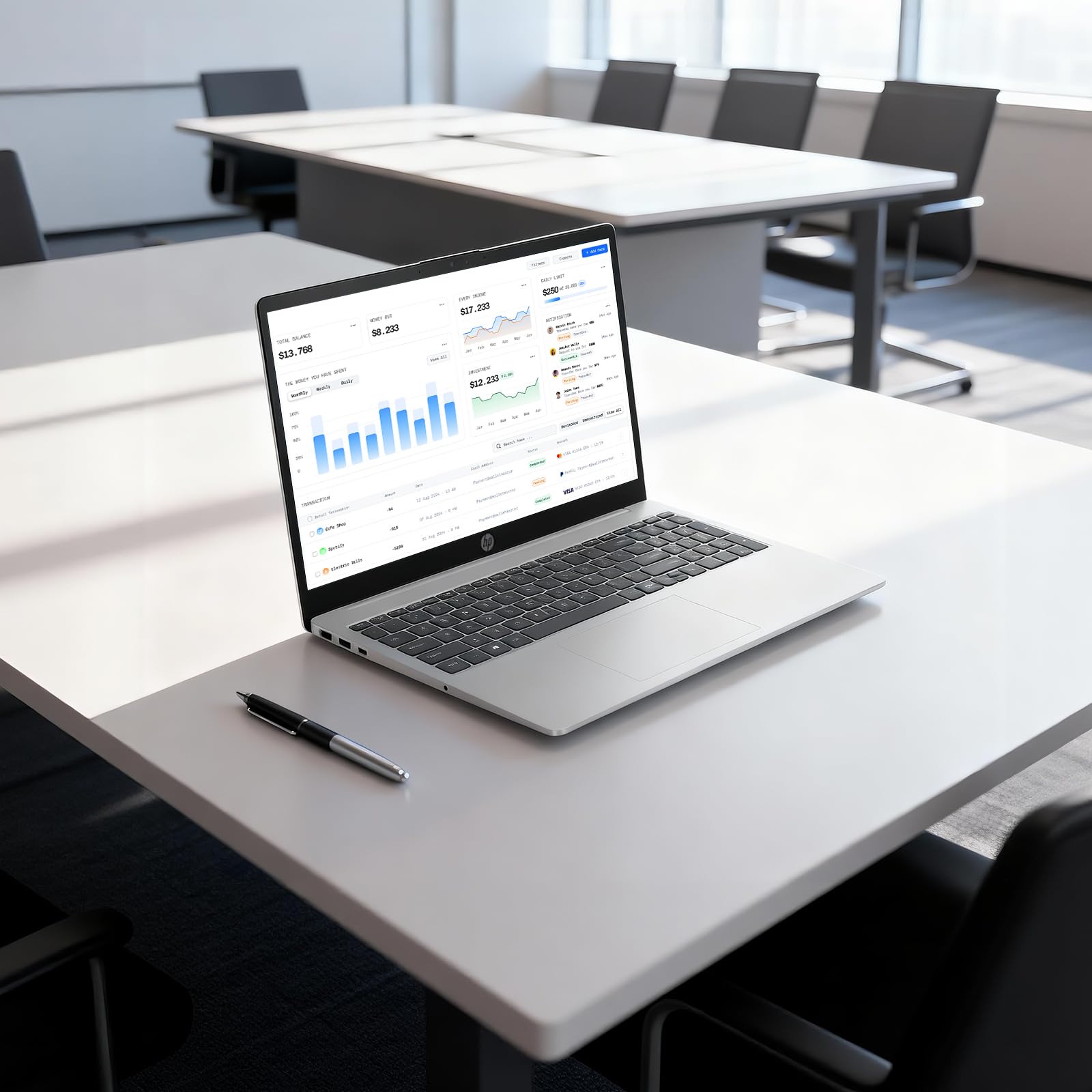 Laptop HP con pantalla táctil, 15.6" FHD Intel Core i5-1334U (hasta 4.6GHz) 16GB RAM 512GB SSD, Win 11 Pro Anti-Glare Windows AI Microsoft Copilot WiFi6 con accesorio GM para negocios y estudio