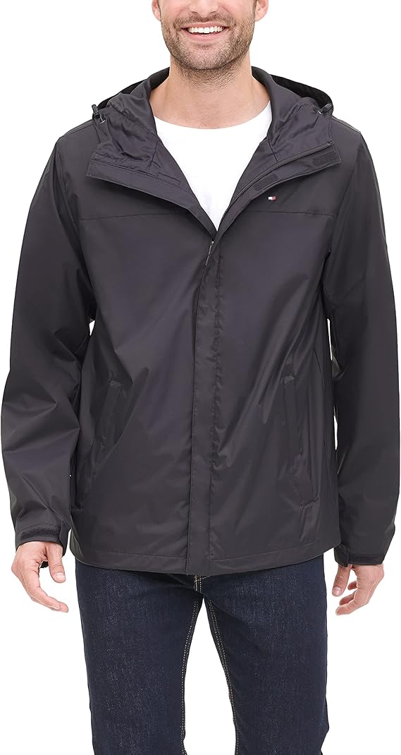Tommy Hilfiger mens Waterproof Breathable Hooded Jacket Amazon.ca