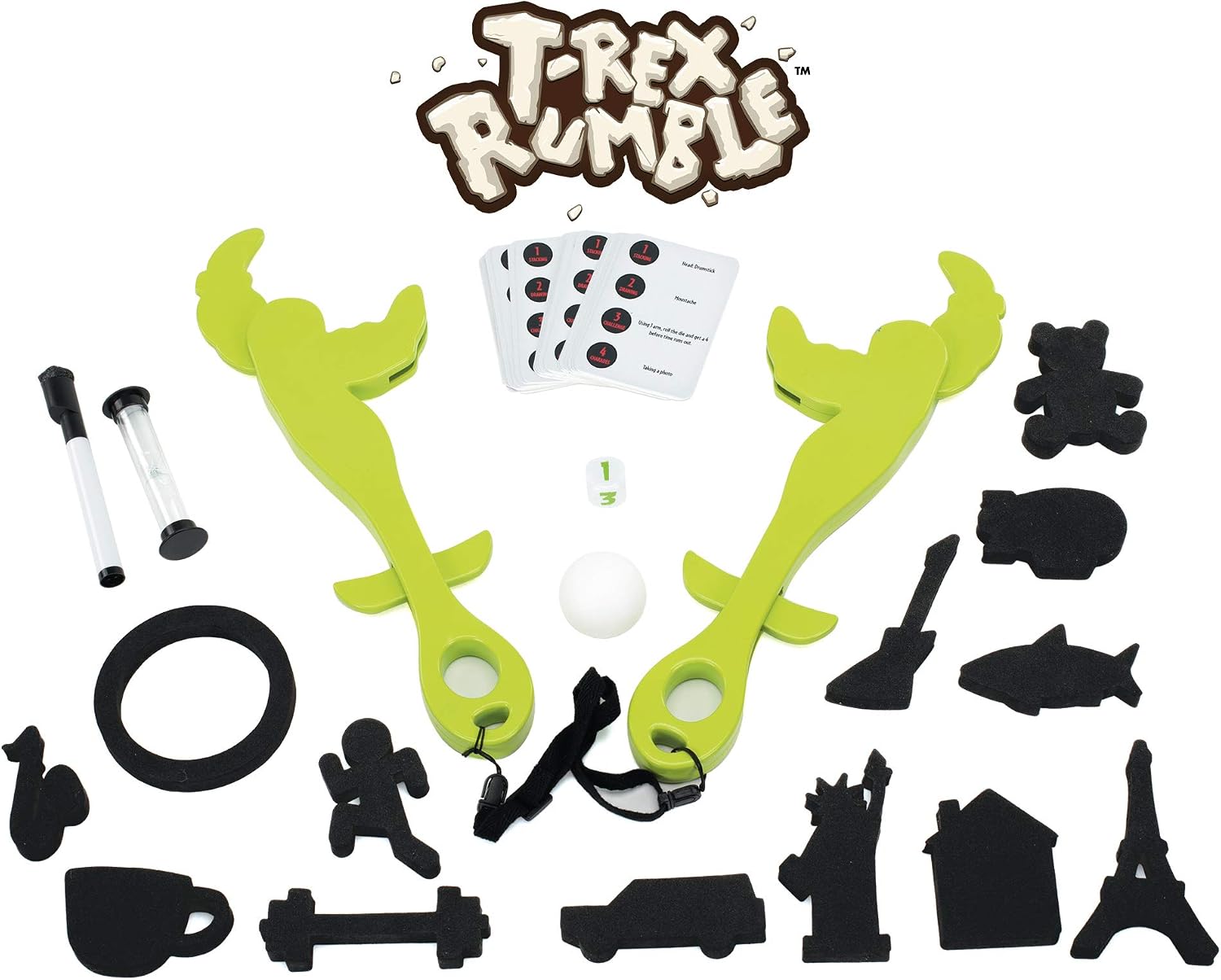 Learning Resources T-Rex Rumble Game, Green and Yellow, 12 inches x 3 inches x 10 inches