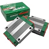 HIWIN Linear Guide HGW20CC HGW20 HGW20CCZ0C HGW20CCZAC GK Block Linear Carriage/Slider/Rail Bearings Motion Control for CNC Machine Parts 3D Printer Automation Industry Semi-Conductor