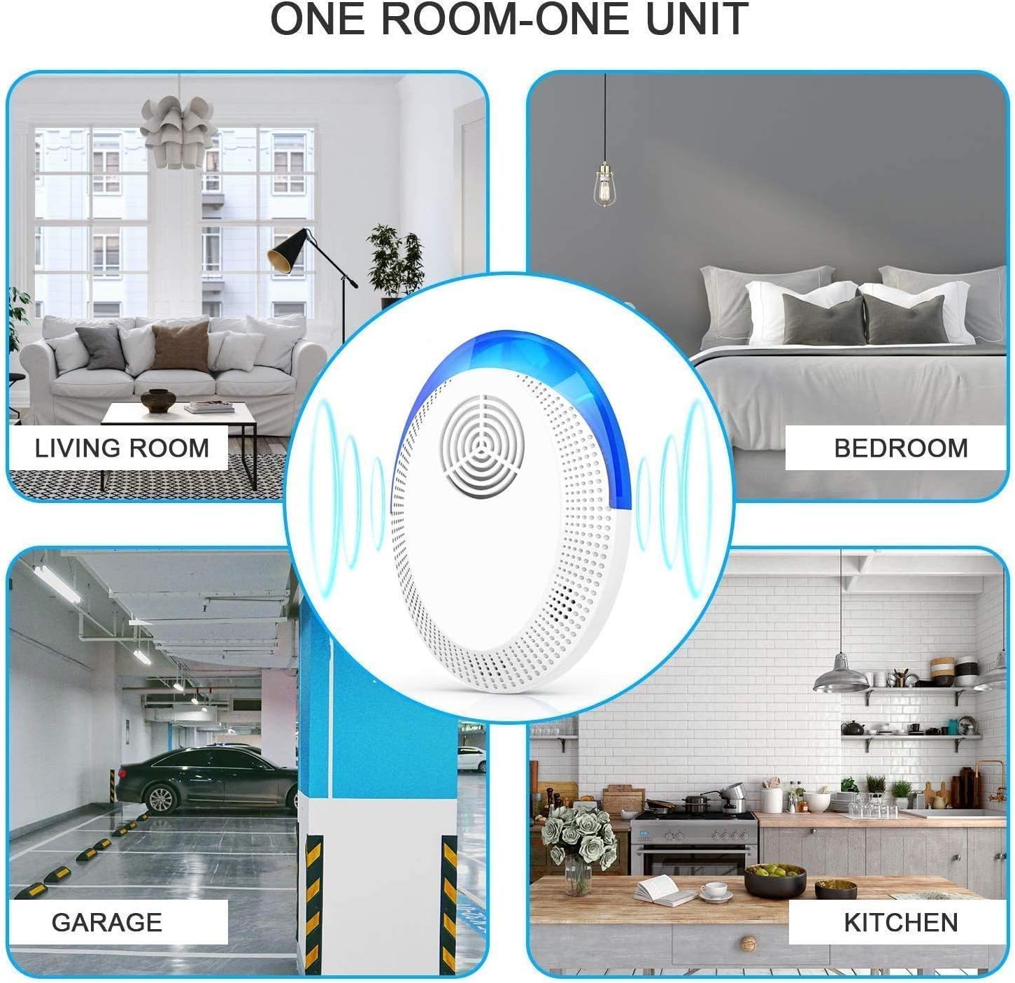 Bocianelli Ultrasonic Pest Repeller 6 Pack, 2020 Pest Repellent, Pest Control Set of Electronic Plug in Indoor for Pests : Garden & Outdoor