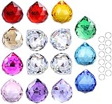 HDCRYSTALGIFTS 15pcs 30mm Crystal Ball Prism Sun Catchers Rainbow Maker view 6