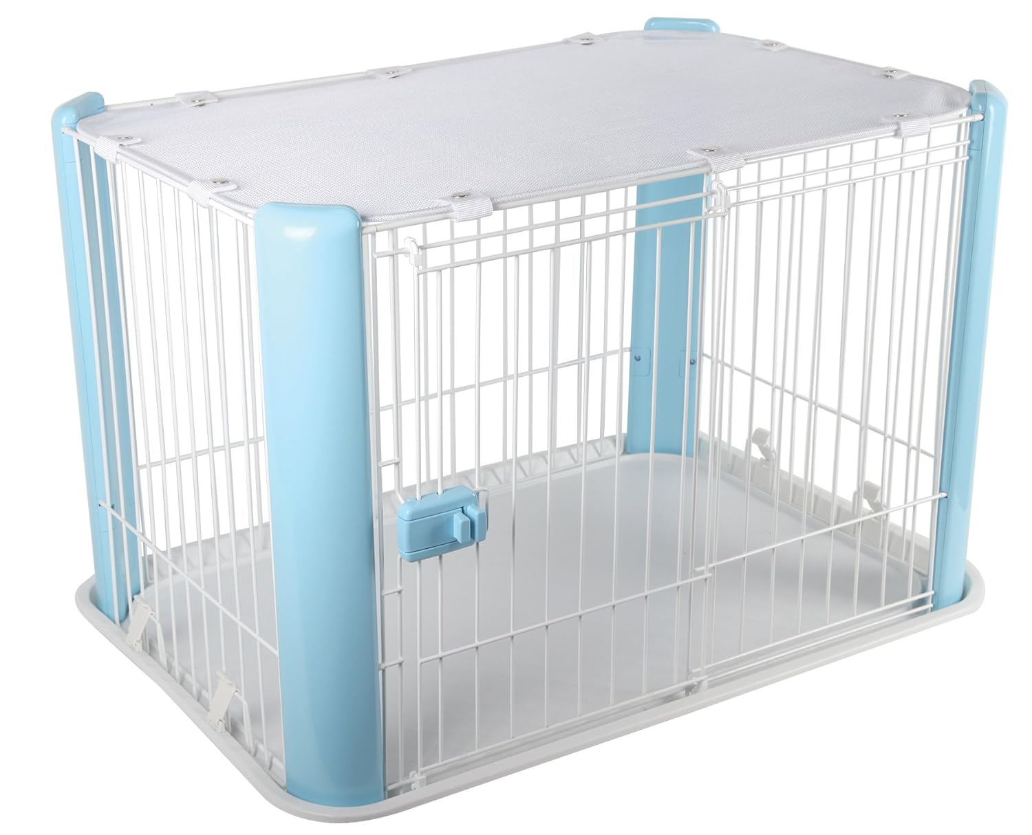 IRIS Wire Dog Crate with Mesh Roof Amazon.in Pet Supplies