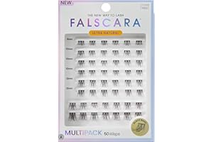 KISS Falscara Mega Multipack 01, Natural, Lash Cluster, 50 Ct