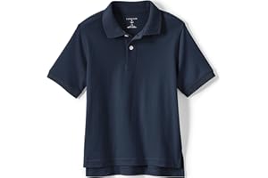 Lands' End Kids School Uniform Polo – 100% Cotton Comfort That Lasts All Year, Easy-Care, Short Sleeve