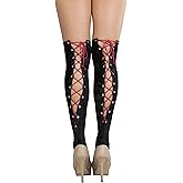 ToBeInStyle Women's Opaque or Sheer Hosiery Stockings With Lace Up Design