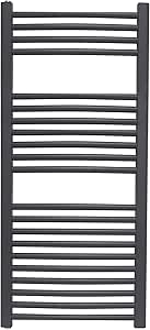 Radiador Toallero curvo DE AGUA Ocean Antracita 1110x500mm ...