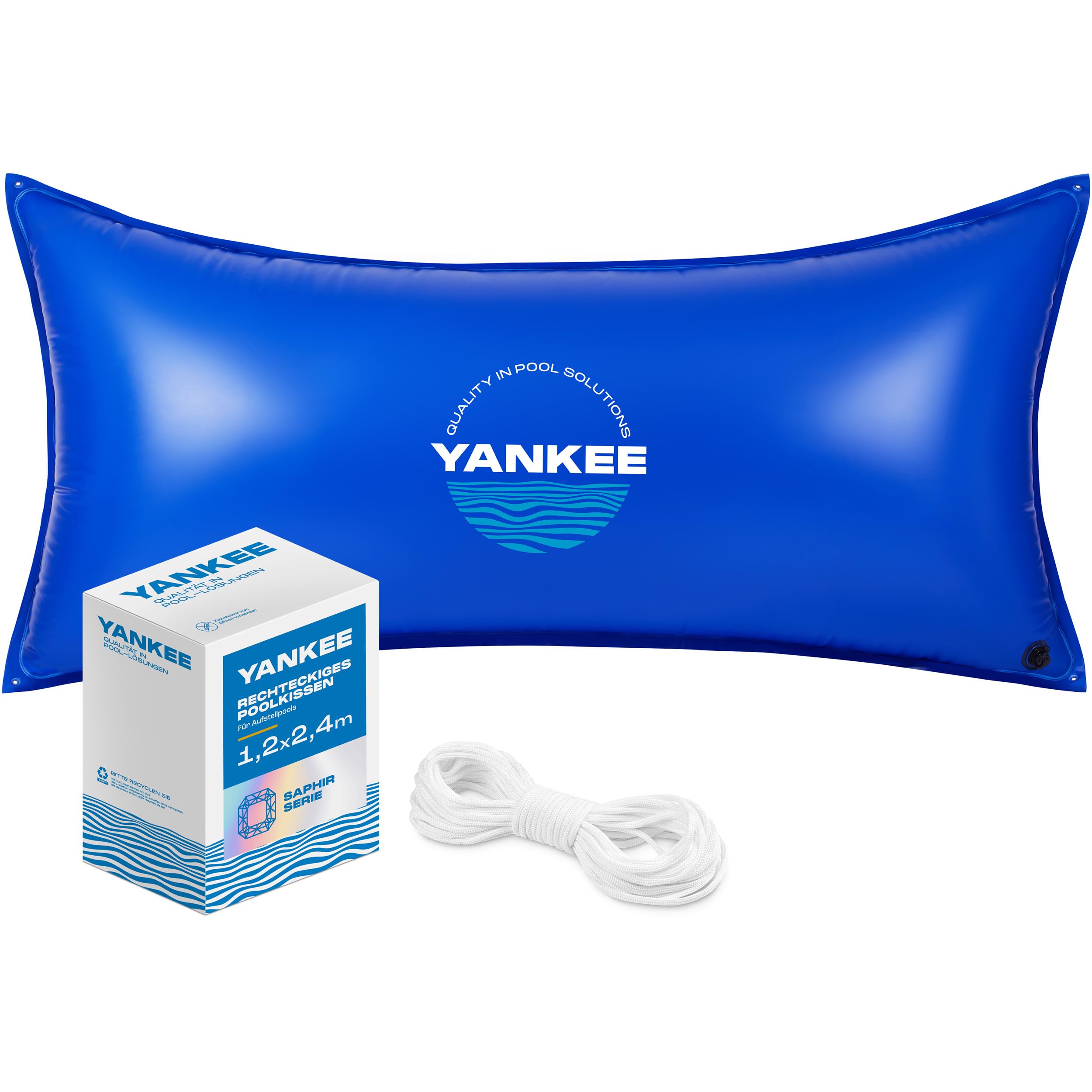 Photo 1 of Yankee 4x8 Pool Pillows for Above Ground Pools, Pool Pillows for Closing Winter, Extra Durable 0.4 mm PVC (27 Gauge), Winter Pool Pillow
