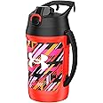 Under Armour Sports Water Jug, 64oz Insulated Water Bottle w/Handle, Half Gallon, Fence Hook, Leak Resistant, Baseball, Football & More