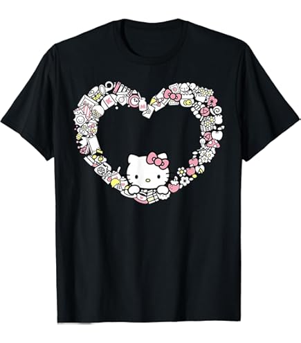 Amazon.com: Fender Hello Kitty Sleeve Hit Logo T-Shirt