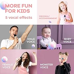 YLL Mini Karaoke Machine for Kids Adults, Portable