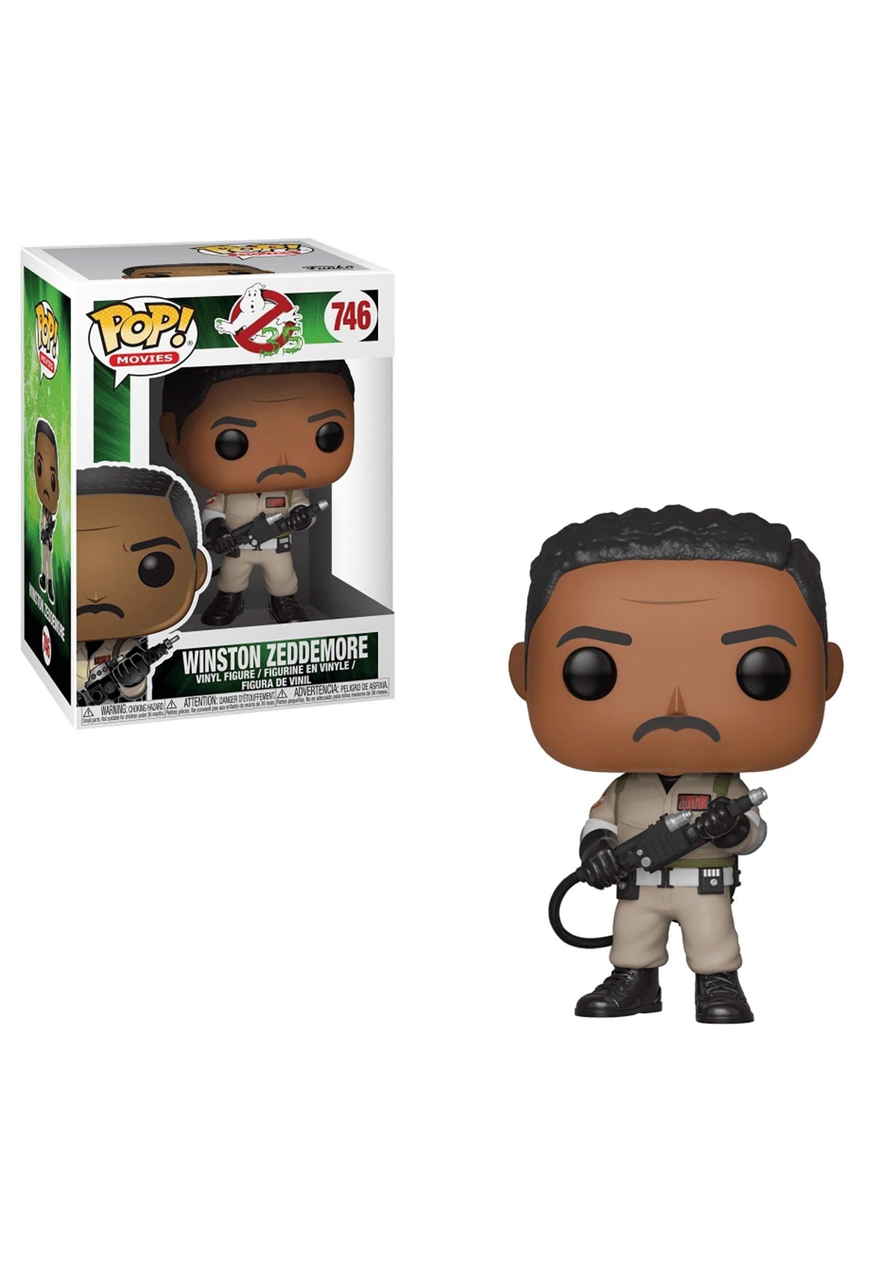 Funko POP! Movies: Ghostbusters-Winston Zeddemore - Collectable Vinyl Figure - Gift Idea - Official Merchandise - Toys for Kids & Adults - Movies Fans - Model Figure for Collectors and Display
