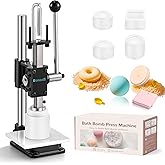 Bonoutil Bath Bomb Press Machine with 4 Molds for DIY Soap Making Kit | Manual heavy duty press, makes bath bombs soap bars, adjustable height, ideal for DIY crafters beginners &amp; small business use