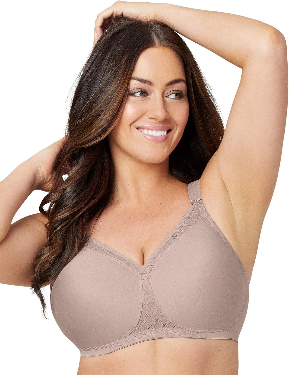 Glamorise Women's Full Figure MagicLift Non-Padded Wirefree T-Shirt Bra #1080 at  Women’s Clothing store